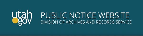 Utah Public Notice Website logo