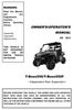 Massimo Linhai T-Boss 550 Owner's Manual