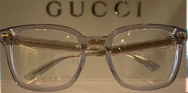 In addition to budget frames, Family Eye Care offers exclusive, one of a kind frames such as Gucci.