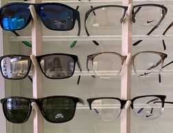 New Nike ophthalmic and sunglass frames are featured in the optical. 