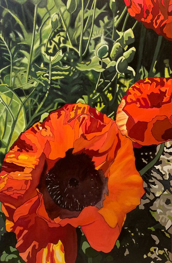 Oriental Poppies painting.