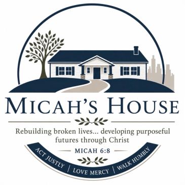 Logo of Micah's House with a house and tree illustration.