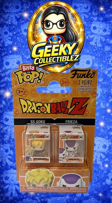 Dragon Ball Z Funko Pop! 2-pack featuring SS Goku and Frieza.