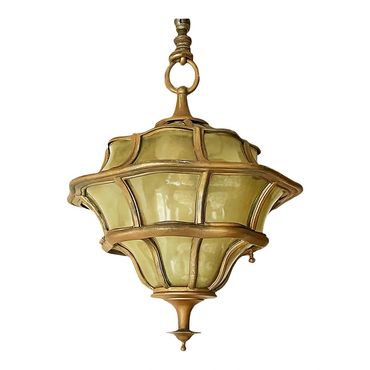 light, antique, rare, ceiling, art, glass, Caldwell, 