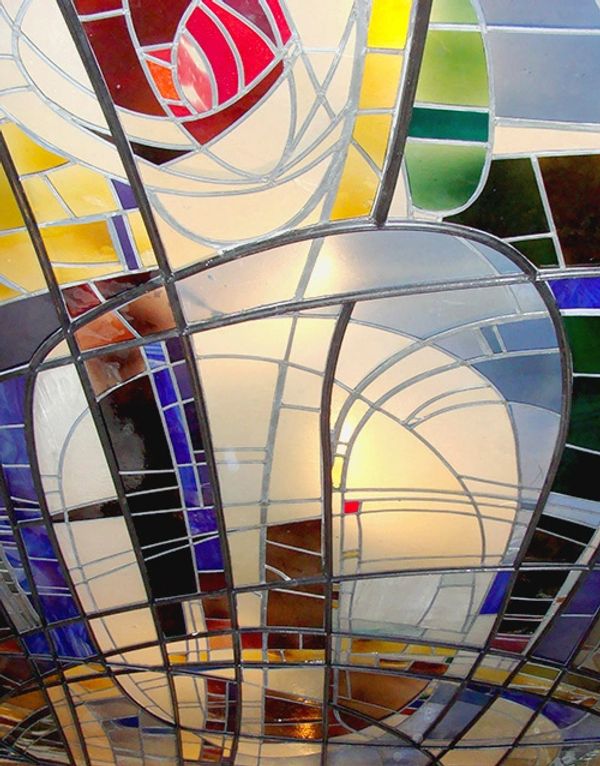 Stained, glass, ceiling. modernist, art.
New York Props