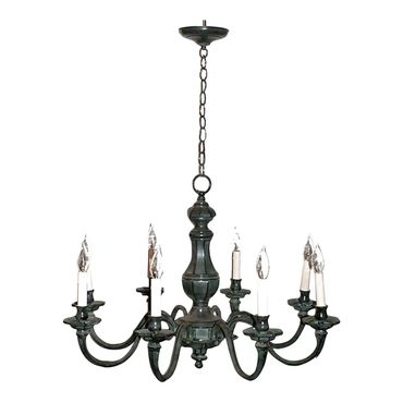Vintage eight arm chandelier with octagonal candle cups.
Verdigris finish.
lighting
new
york
nyc
pro