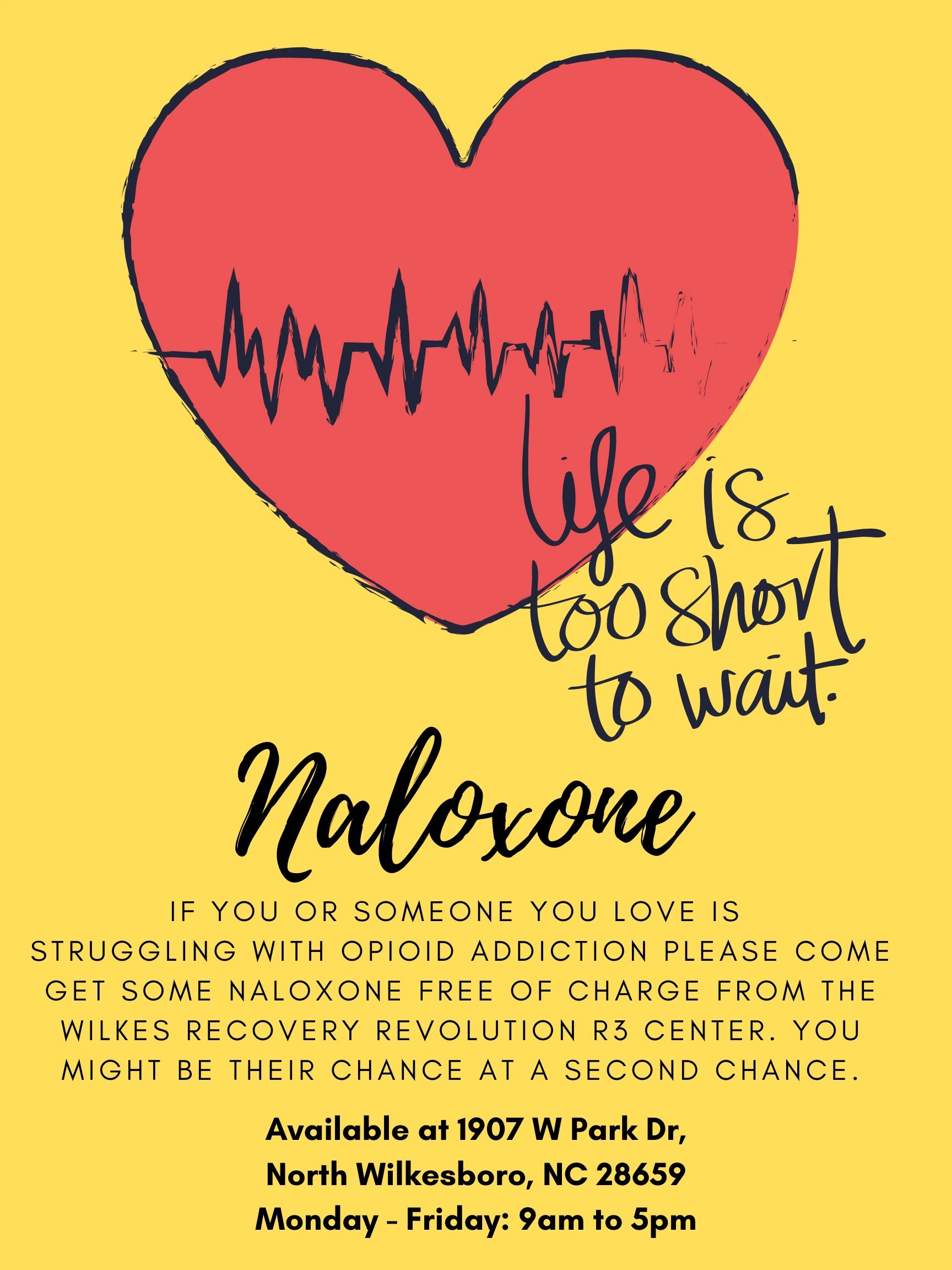 Free Naloxone kits for those struggling with opioid addiction