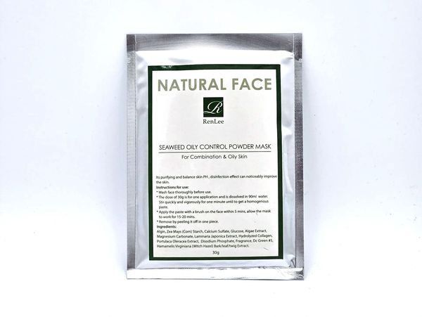 Natural Face seaweed oily control powder mask for combination and oily skin.