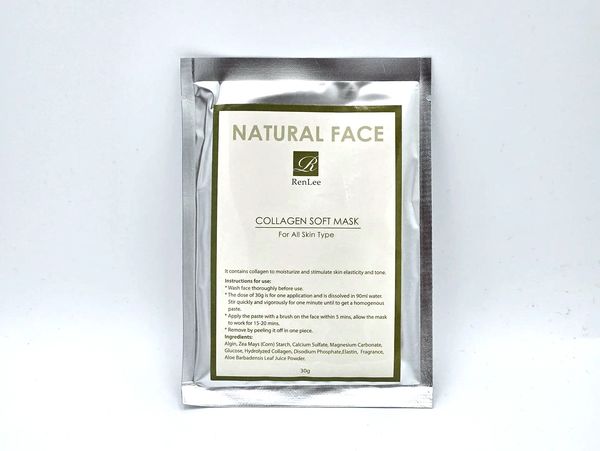 Natural Face collagen soft mask for all skin types.