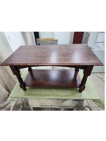 Solid cherry coffee table with solid cherry legs. 