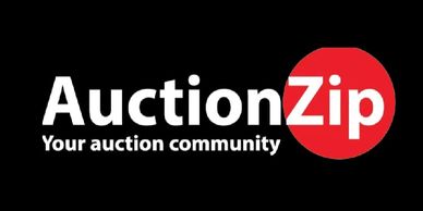 AuctionZip logo with tagline.