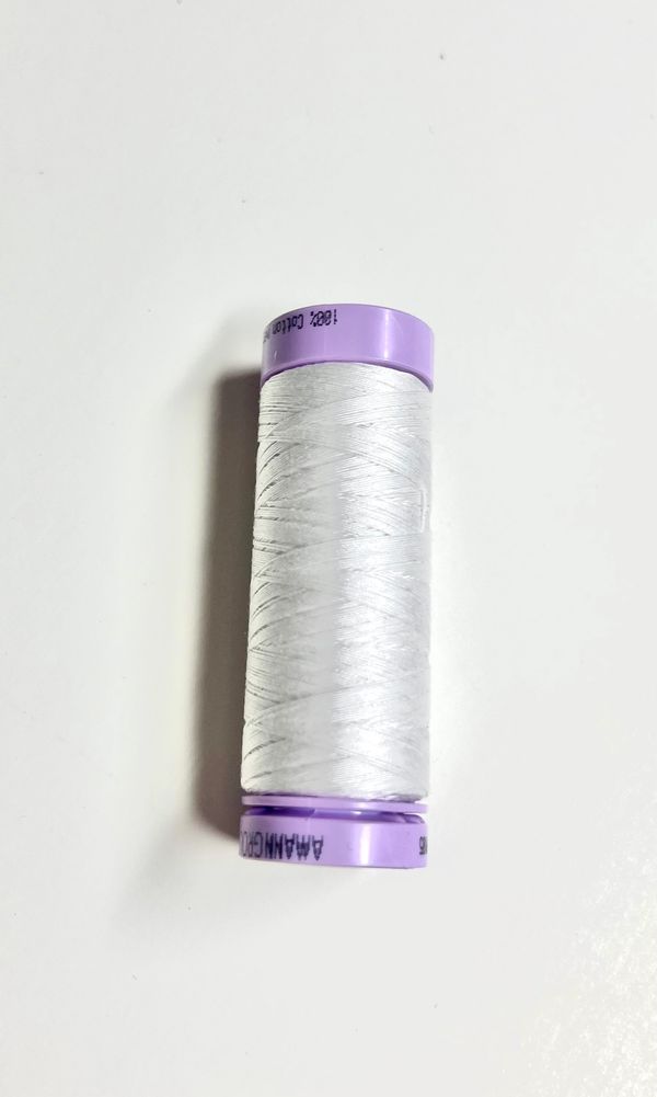 white sewing thread Mettler 100% cotton