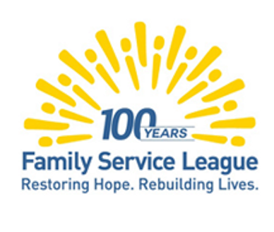 Logo of Family Service League celebrating 100 years.