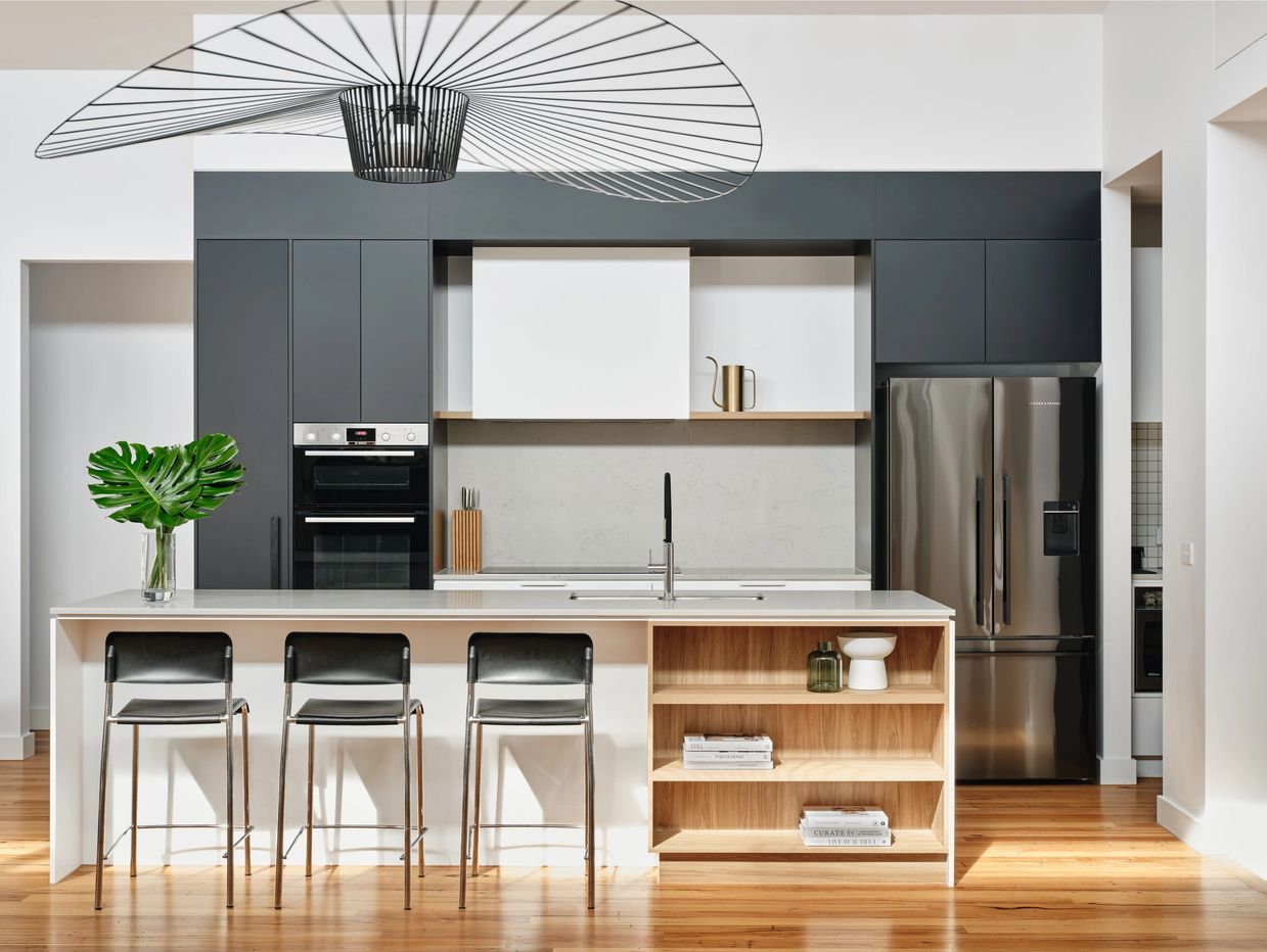 Contemporary modern minimalist kitchen deign and build Mornington Peninsula