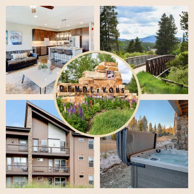 Winter Park Colorado Chalet collage  in auction