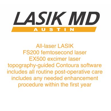 LASIK Eye Surgery poster on the display
 