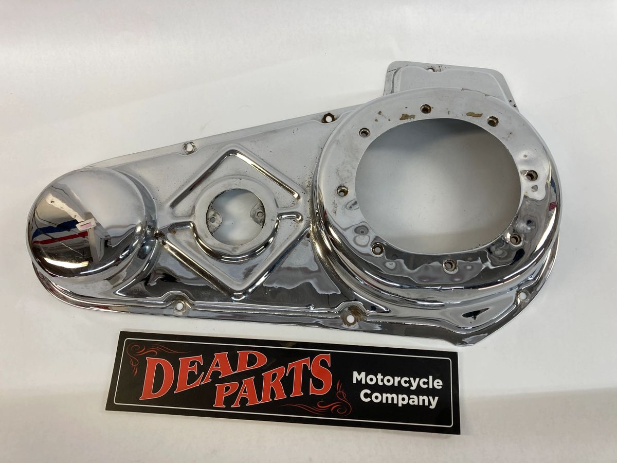 Harley chrome steel kickstart Shovelhead Panhead outer primary cover