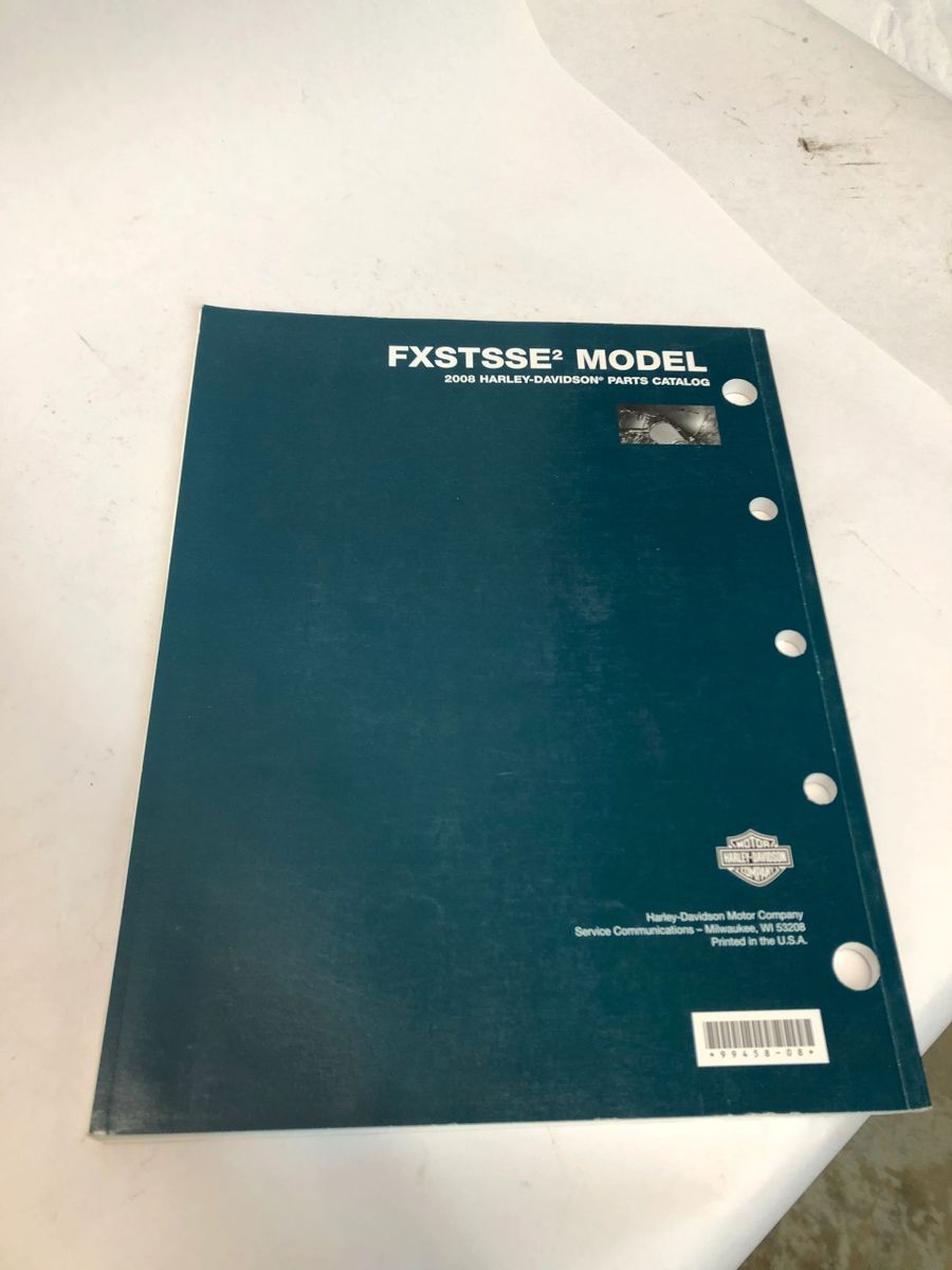 Harley 2008 Screamin Eagle Springer FXSTSSE2 parts catalog manual 99458-08
