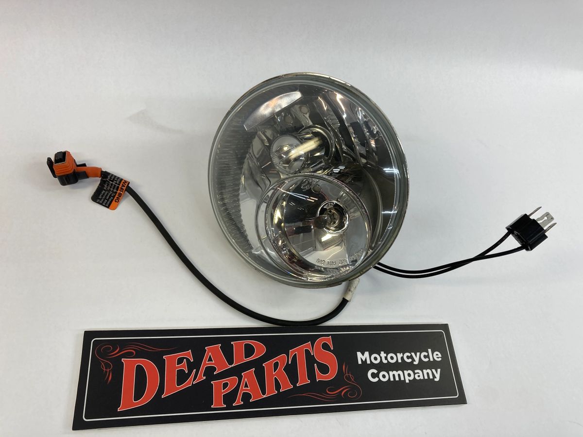 NOS Vintage 6-8 Volt Headlight Flanged Hi LO Bulb Harley Panhead Knucklehead 198 - Foto 2