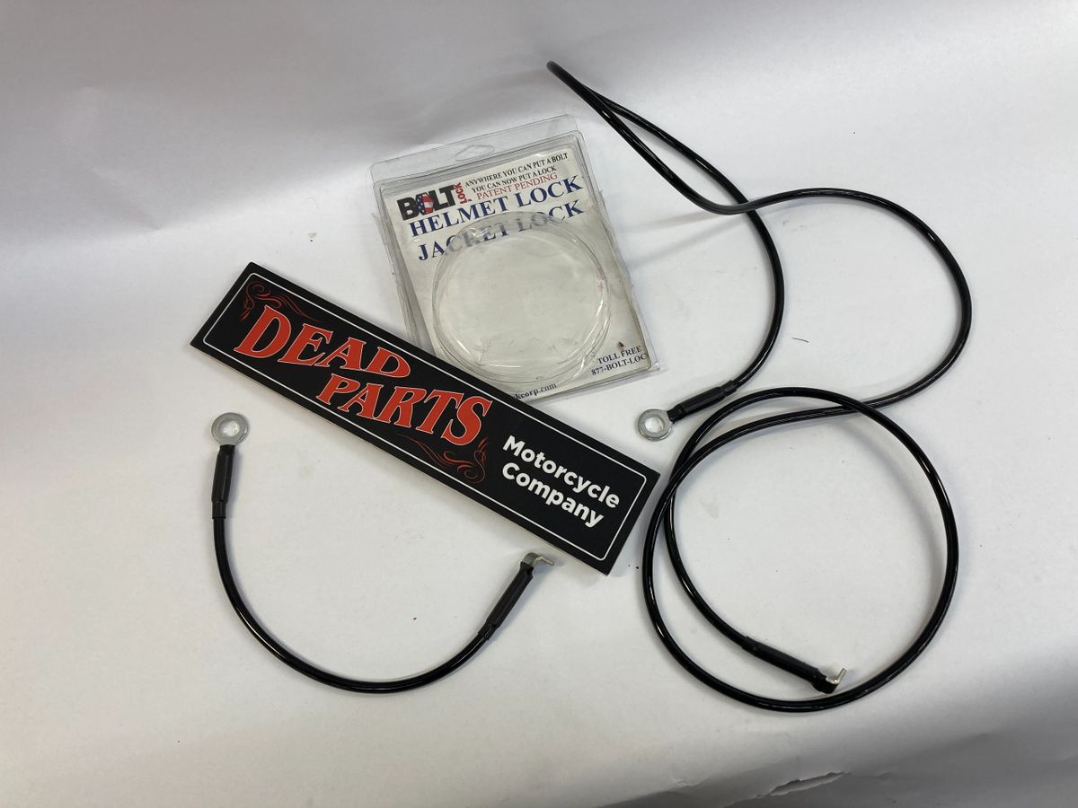 Bolt Lock helmet jacket lock cables new, image size:1200x900