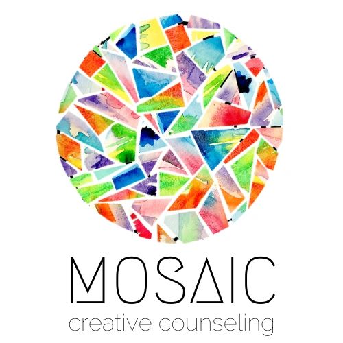 small colorful pieces joined together to make a circle mosaic 