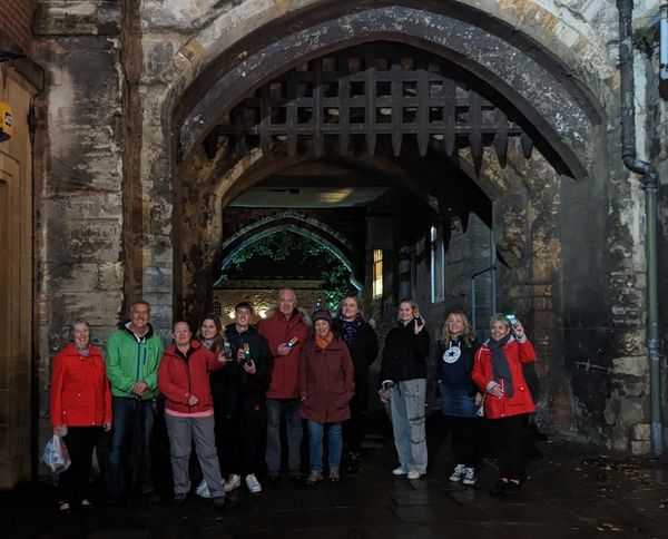 Group enjoying the Taunton Ghost Walk