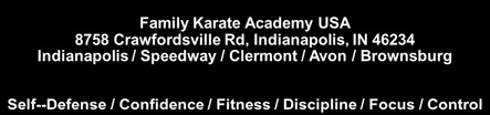 Family Karate Academy USA
8758 Crawfordsville Rd, Indianapolis, I