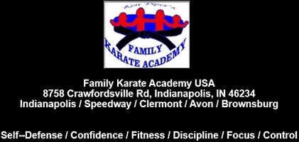 Family Karate Academy USA
8758 Crawfordsville Rd, Indianapolis, I