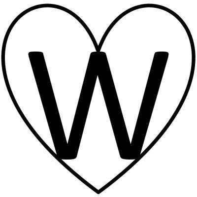 Writesy Press, LLC logo is a line drawing of a heart wrapping around capital letter W.