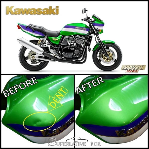 Motorcycle Paintless Dent Repair (MPDR) is a technique used to remove dents from your motorcycle