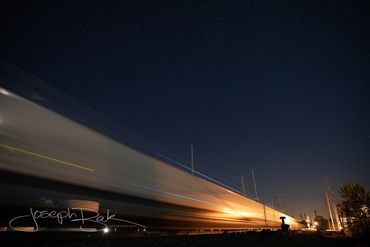 Surreal Trains in Motion. Bryon, Ohio.