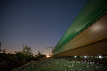Surreal Trains in Motion. Bryon, Ohio.