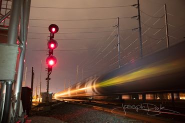 Surreal Trains in Motion. Bryon, Ohio.