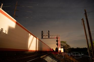 Surreal Trains in Motion. Bryon, Ohio.