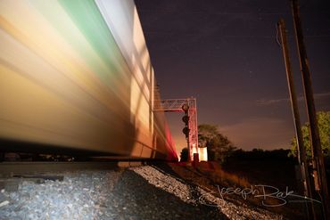 Surreal Trains in Motion. Bryon, Ohio.