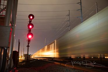 Surreal Trains in Motion. Bryon, Ohio.