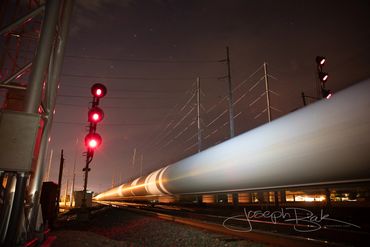 Surreal Trains in Motion. Bryon, Ohio.