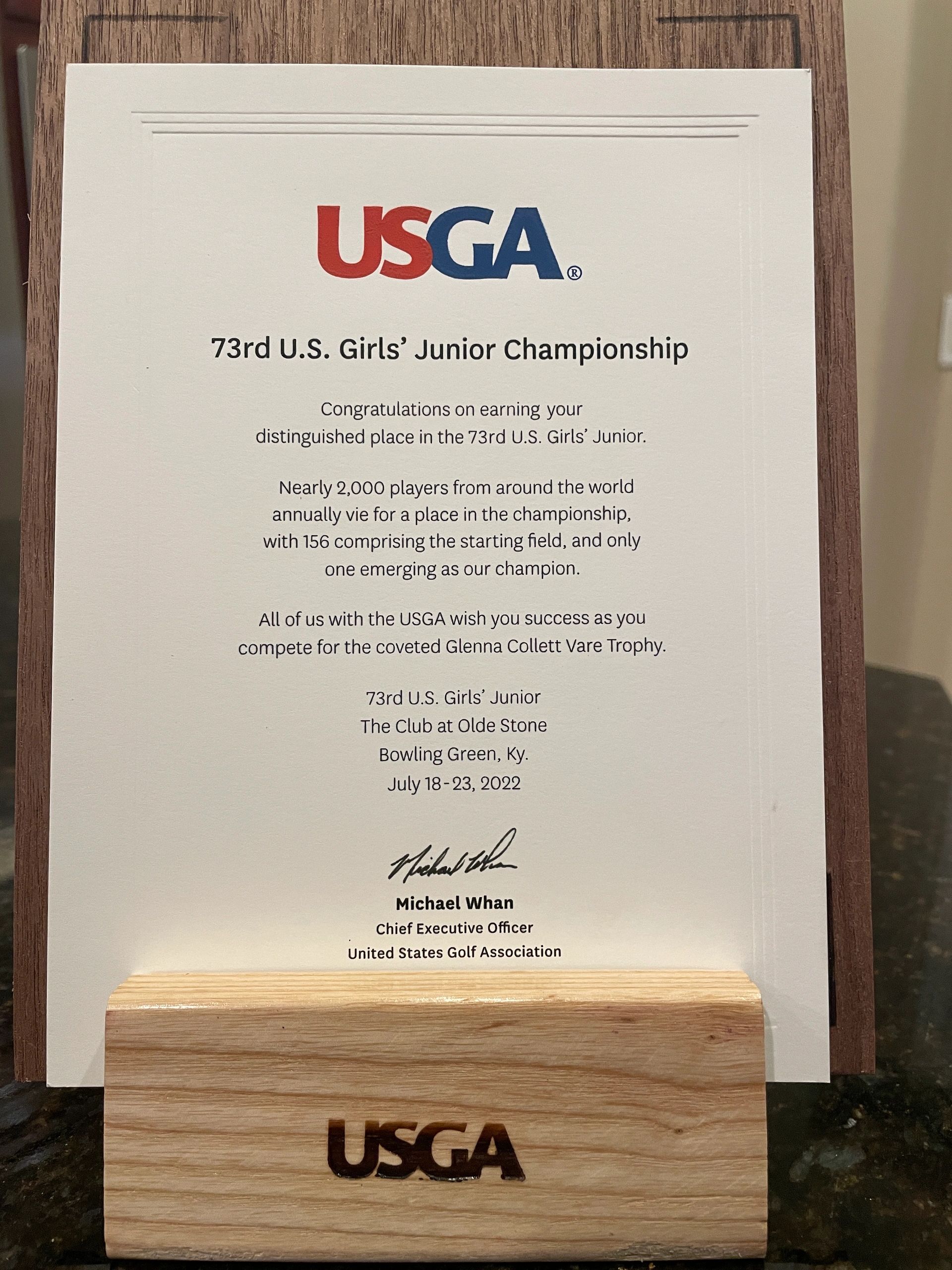 2022 U.S. Girls' Junior Championship