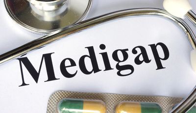 Medigap photo with medication pills