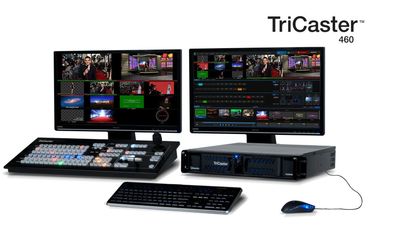 Tricaster 460 AE. Multicam production switcher, recorder, streaming and social media publishing