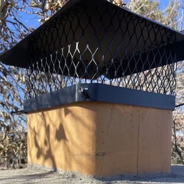 A chimney cap that was installed in Colorado.