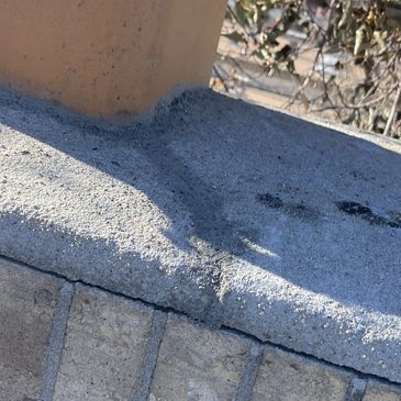 Cracks the chimney that have recently been repaired in Colorado.