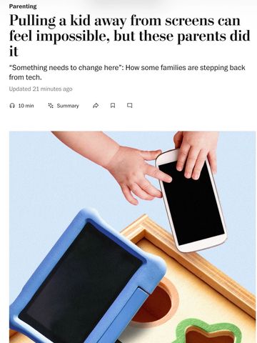 Pulling a kid away from screens can feel impossible, but these parents did it