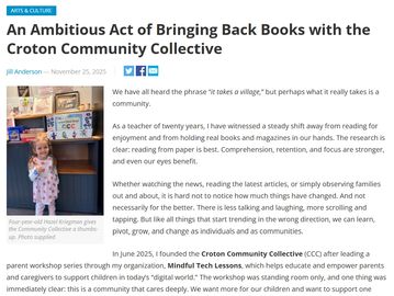 Community members gather to revive the joy of reading through the Croton Community Collective.