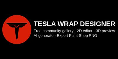 Tesla Wrap Designer for all of your On Screen Wrap Needs!