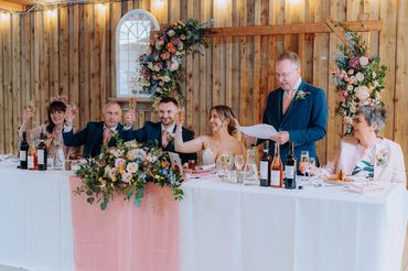 Top table spring wedding breakfast