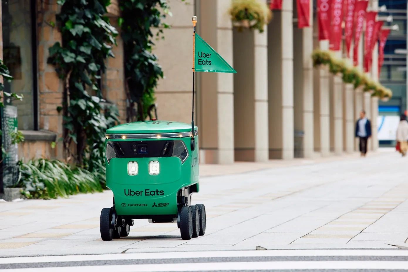 Uber Eats Launch Food Delivery with Cartken Robots in Japan