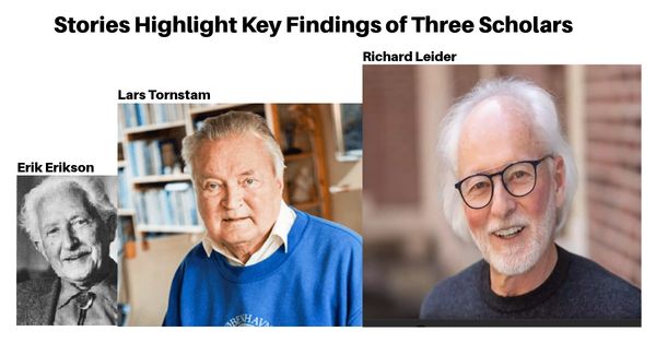 Collage of photos of three scholars 