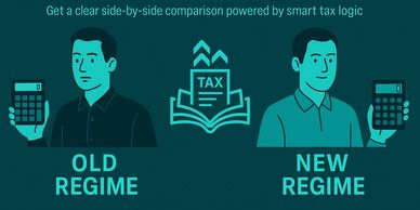 AI compares old and new tax regimes instantly with smart tax logic.