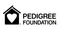 Pedigree Foundation logo with a heart in a house shape.